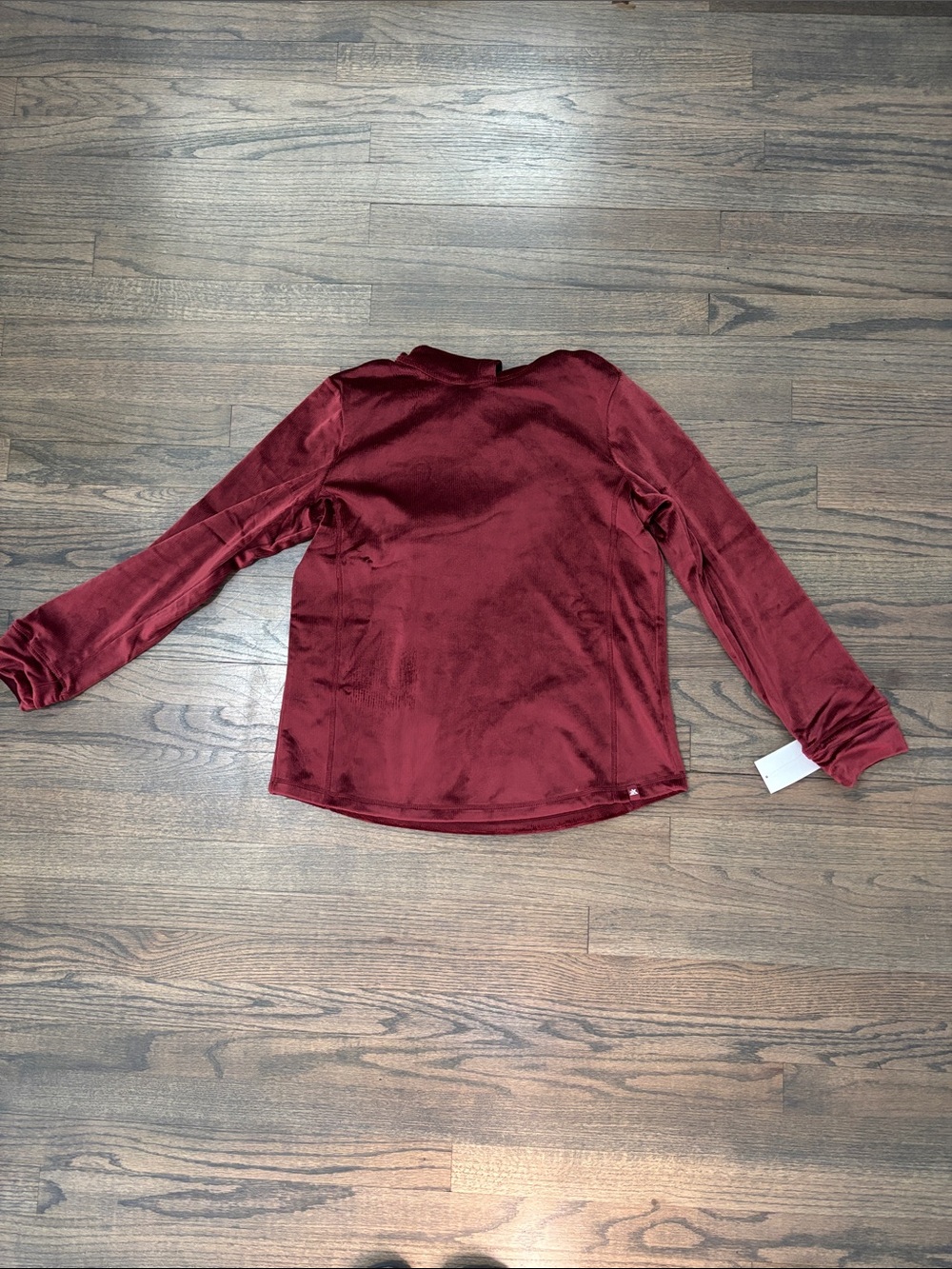 ZeroXposur Women's Velvet Long Sleeve Top - Wine